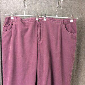 Women's Plus Size 28W Duskey Purple Corduroys 48-50" Waist
